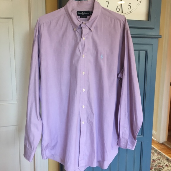ralph lauren purple dress shirt